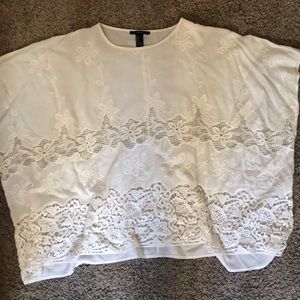 White crotchet top